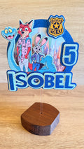 Zootopia 2 (Zootropolis) Personalised Cake Topper | Custom Name & Age Birthday Decoration