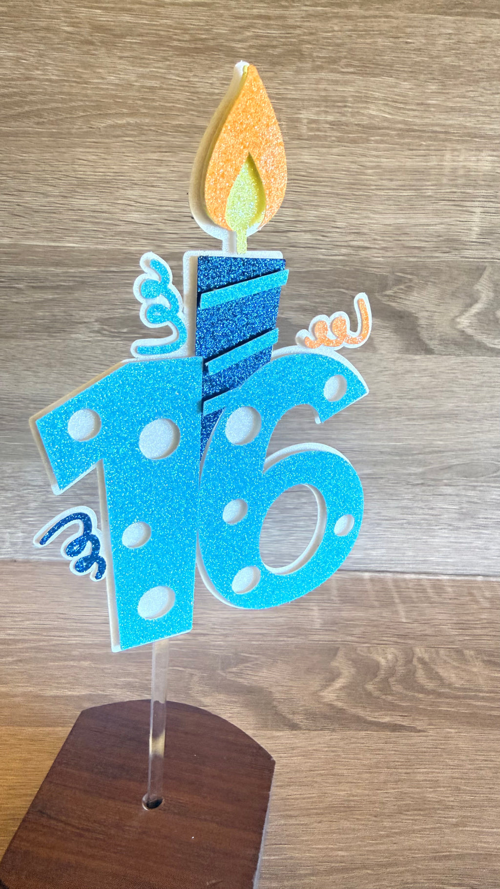 Sweet 16 Cake Topper – 16th Birthday Cake Decoration