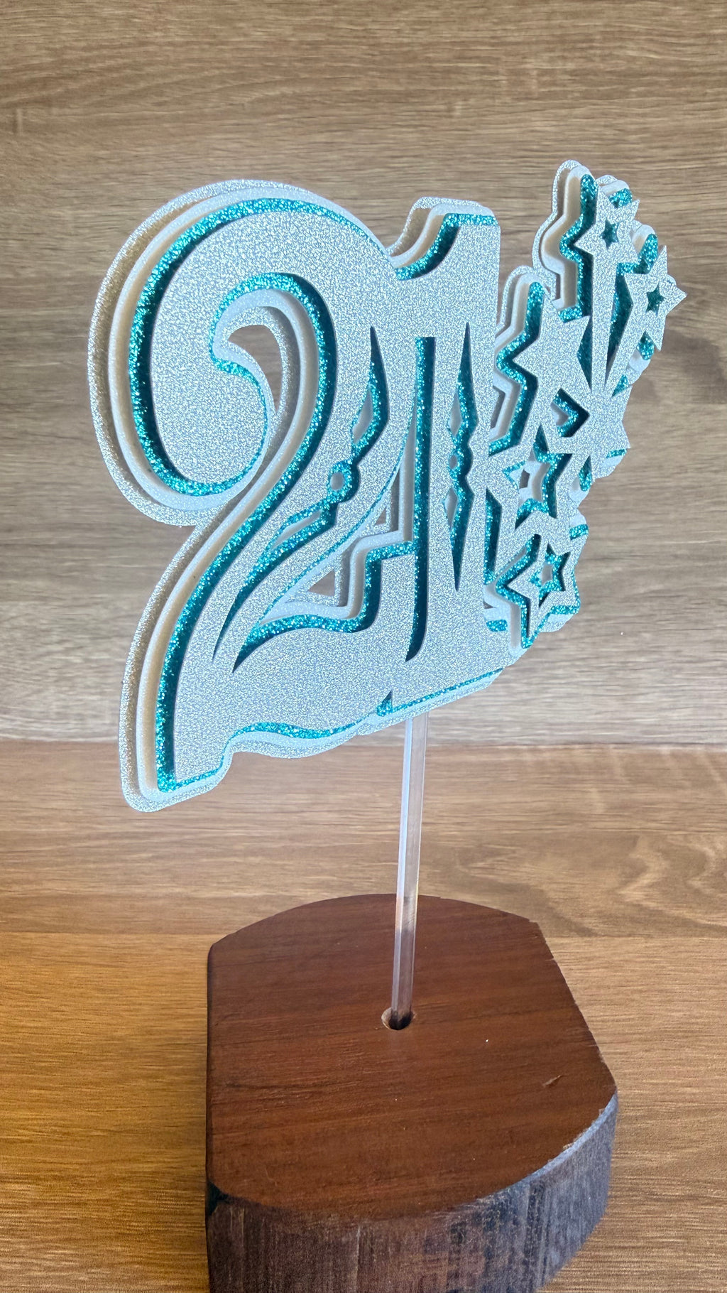 21st Birthday Cake Topper – Celebration Cake Decoration