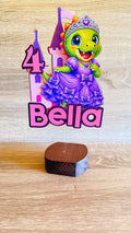 Princess Dinosaur Cake Topper | Personalised Name & Age