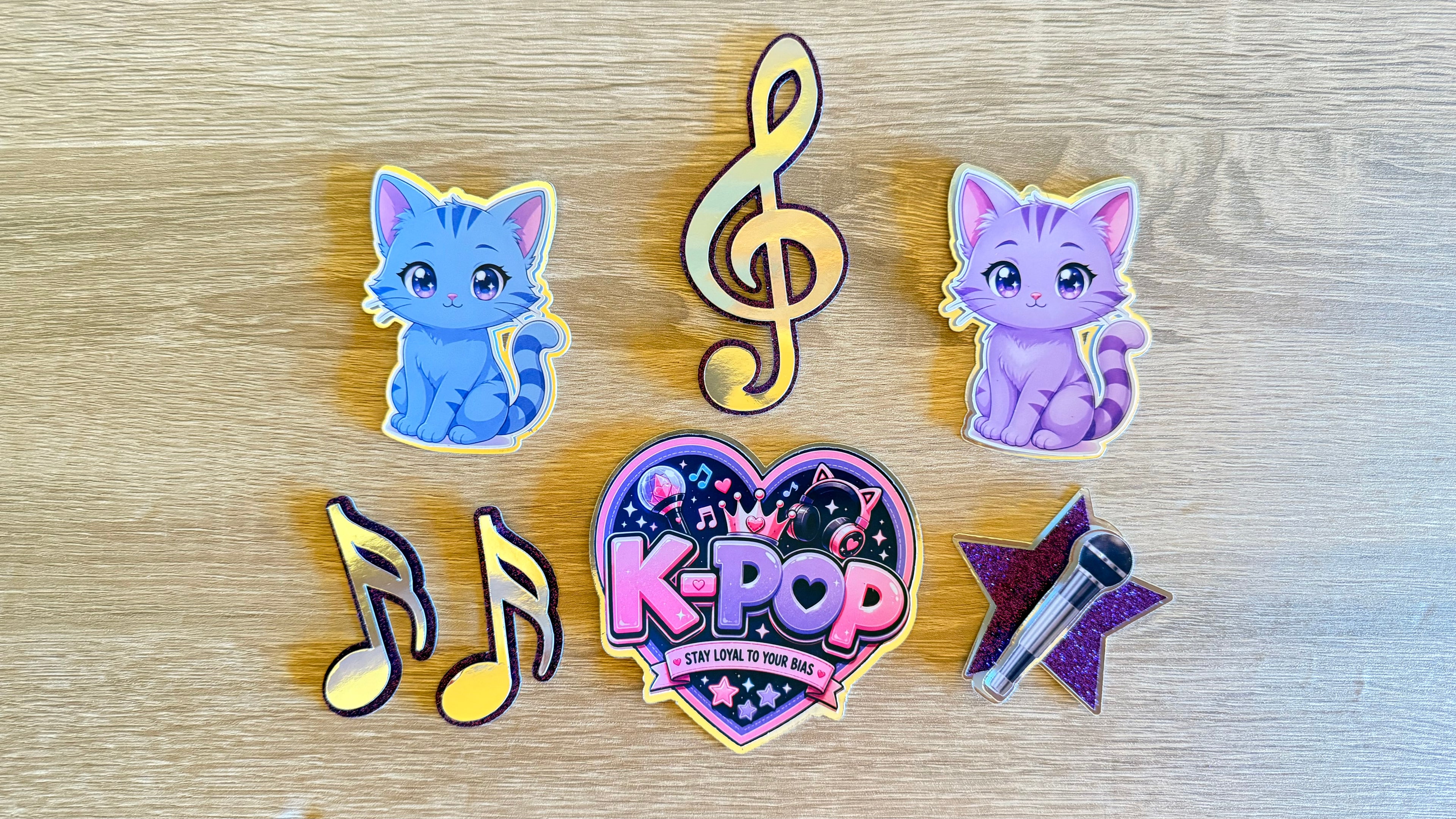 K-Pop Cake Topper | Personalised Name & Age Birthday Decoration