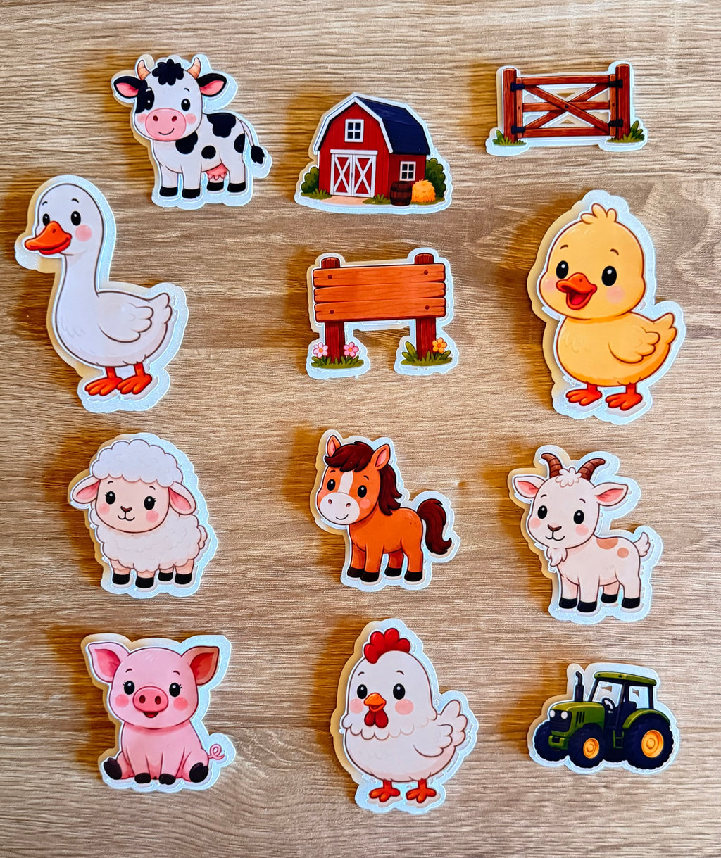Farm Animal Cake Topper | Personalised Name & Age Birthday Decoration