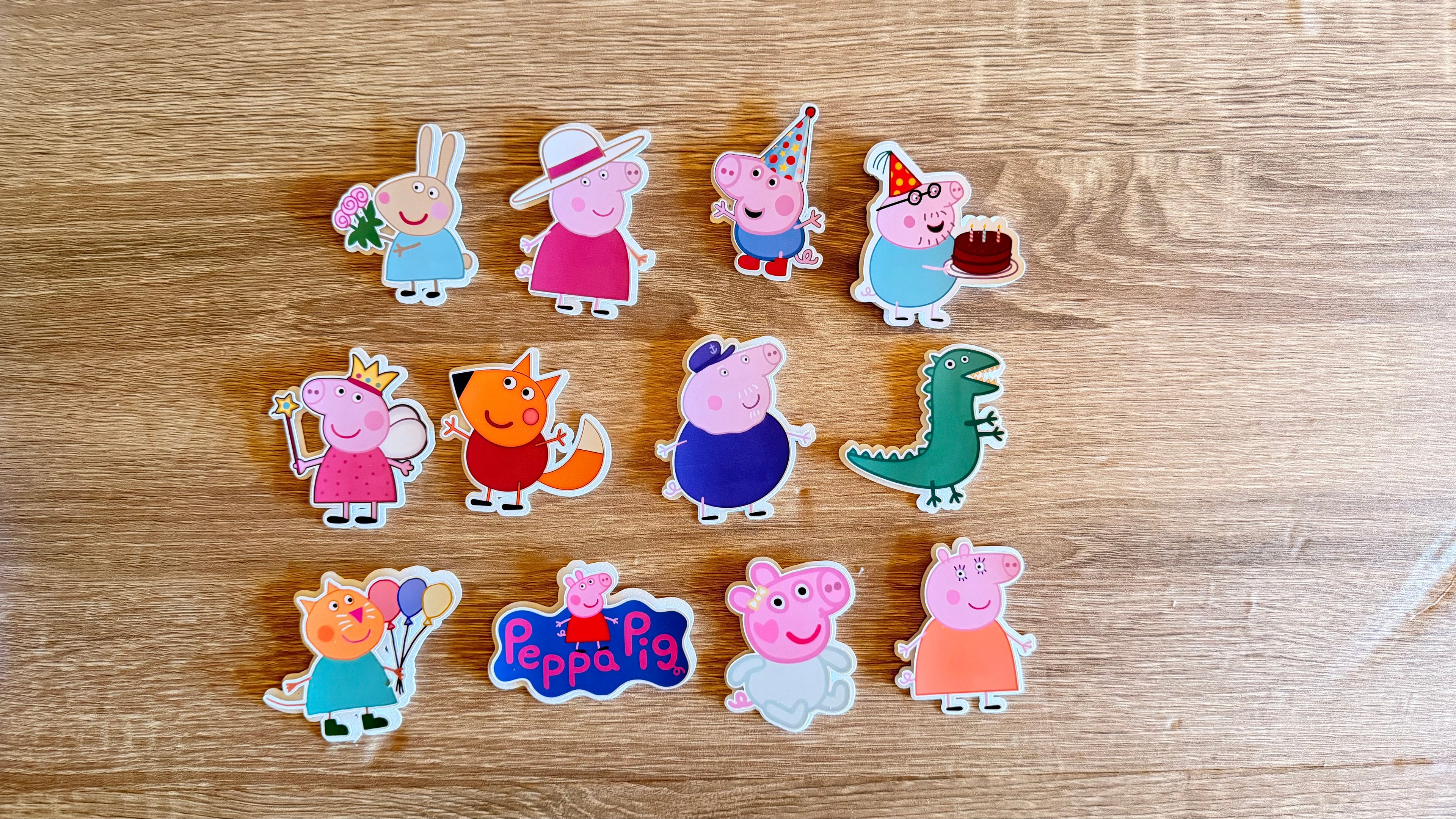 Peppa Pig House Cake Topper Set | Personalised Name & Age Birthday Decoration