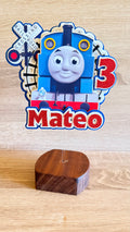 Thomas the Tank Engine Cake Topper | Personalised Name & Age Birthday Decoration