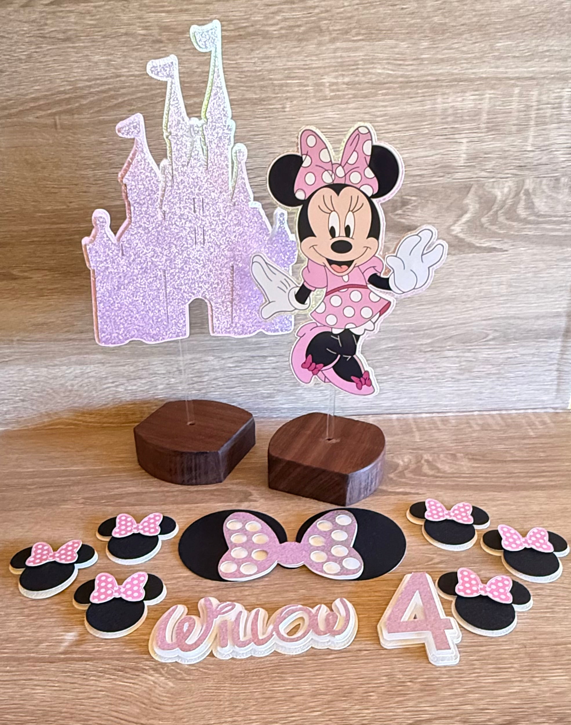 Minnie Mouse Complete Cake Decorating Set | Personalised Name & Age