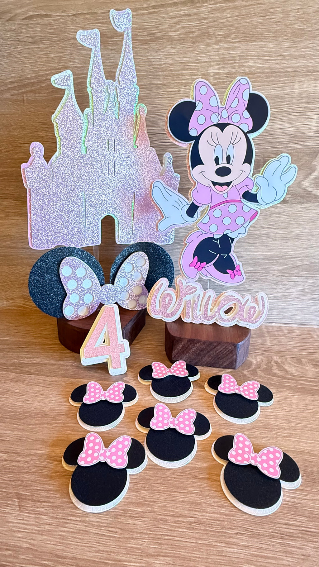 Minnie Mouse Complete Cake Decorating Set | Personalised Name & Age