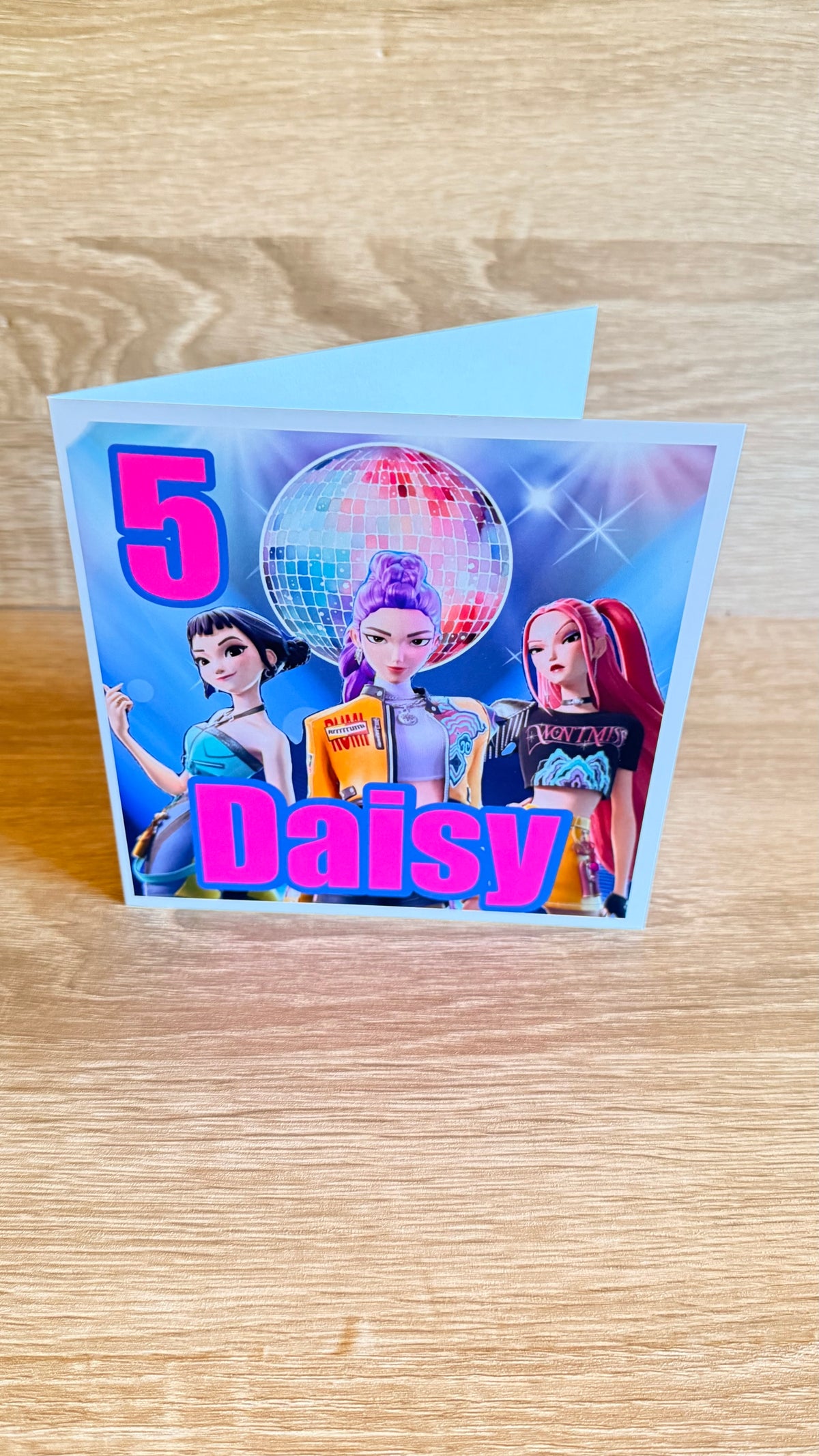 K-Pop Demon Hunters Inspired Cake Topper | Personalised Name & Age Birthday Decoration