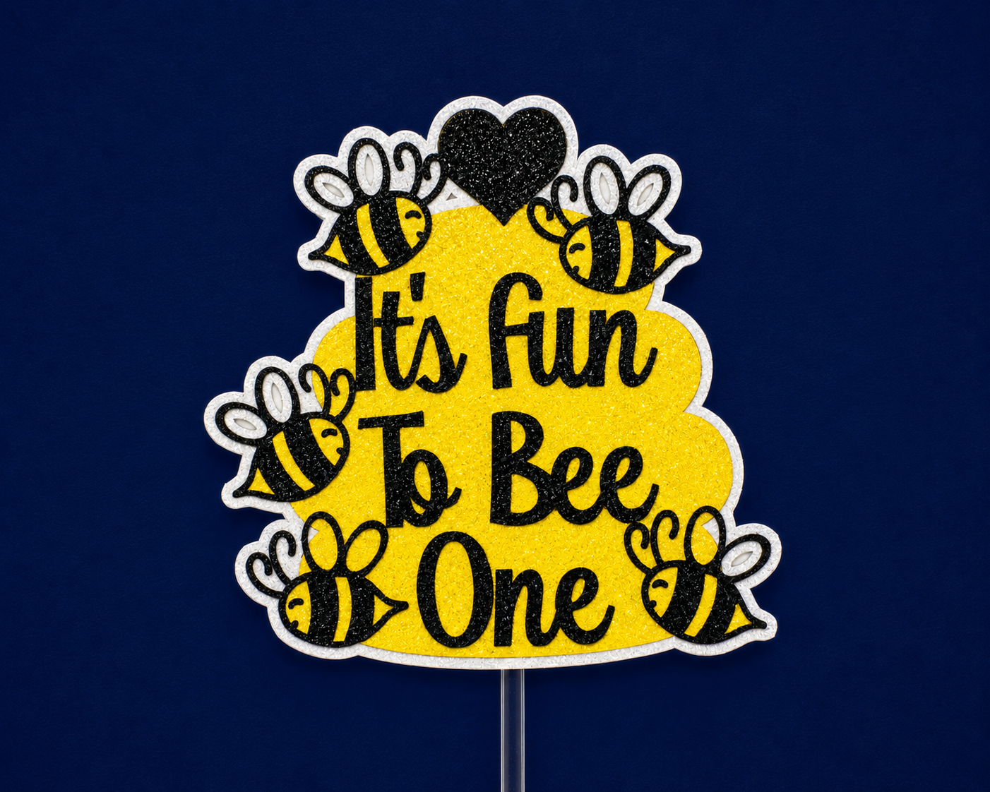 It's Fun To Bee One Personalised Cake Topper | 1st Birthday