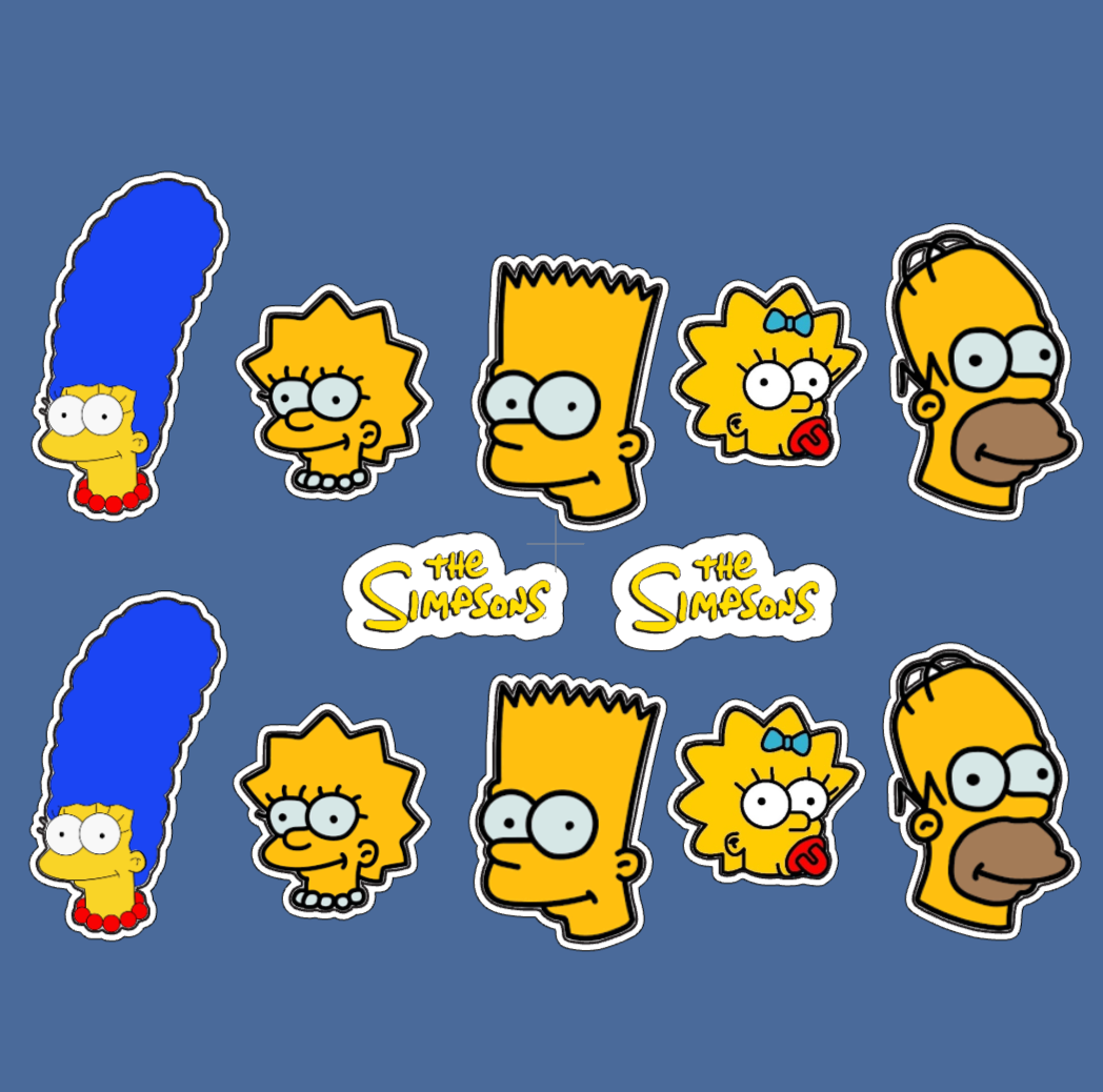 The Simpsons Personalised Cake Topper | Custom Name & Age Birthday Decoration