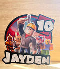 Roblox Personalised Cake Topper – Custom Name & Age Birthday Decoration