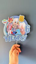 Zootopia 2 City Adventure Personalised Cake Topper | Custom Name and Age Birthday Decoration __etsy:7837502124