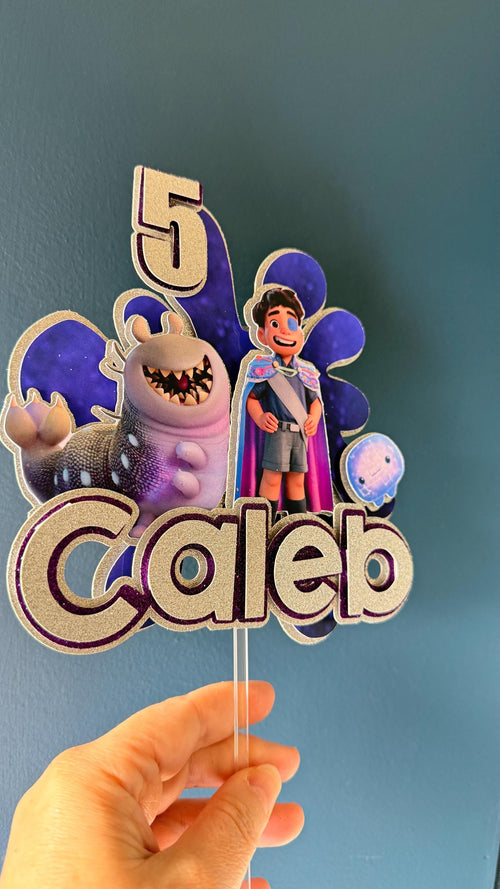 Personalized Space Adventure Cake Topper | Custom Name, Age, Kids Birthday (etsy image id: 7907048911)