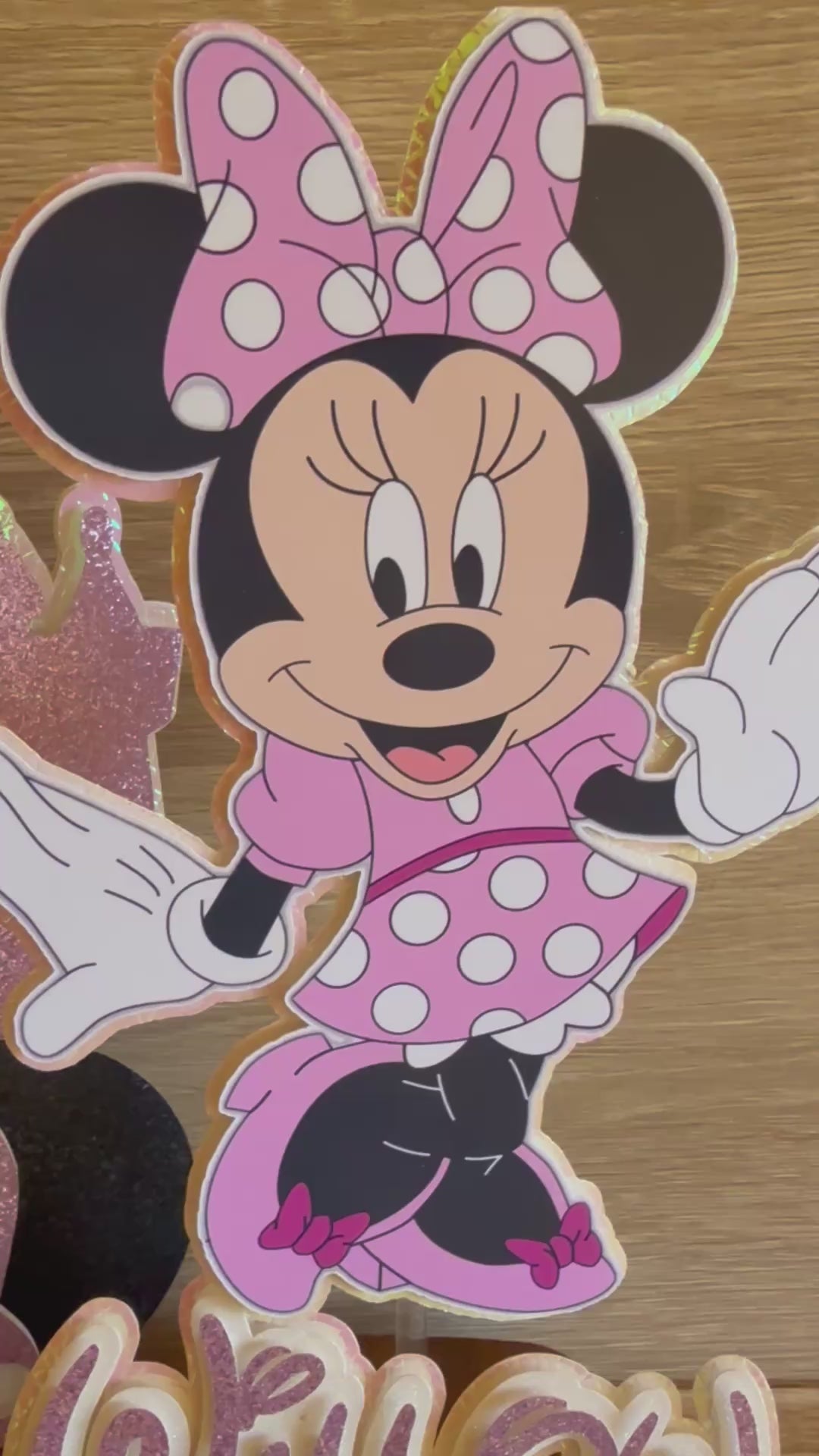 Minnie Mouse Complete Cake Decorating Set | Personalised Name & Age