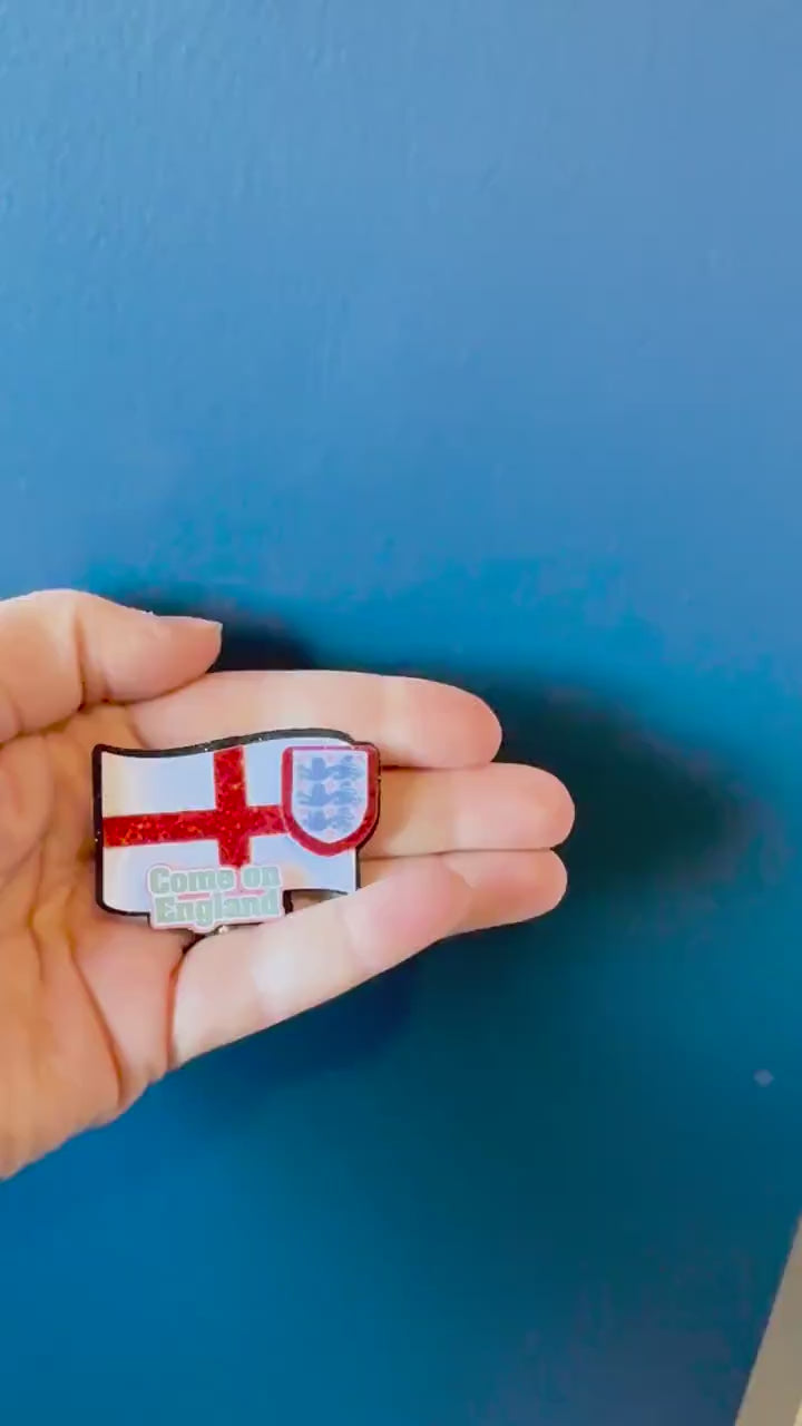 England Football Cupcake Toppers | Set of 6 or 12 | World Cup 2026 Party Decorations