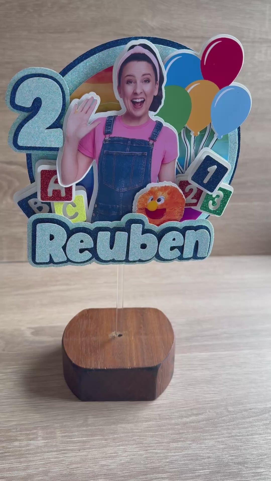 Ms Rachel Personalised Cake Topper | Custom Name & Age