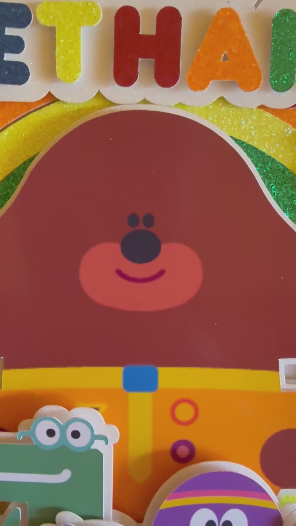 Hey Duggee Cake Topper | Personalised Name & Age Birthday Decoration