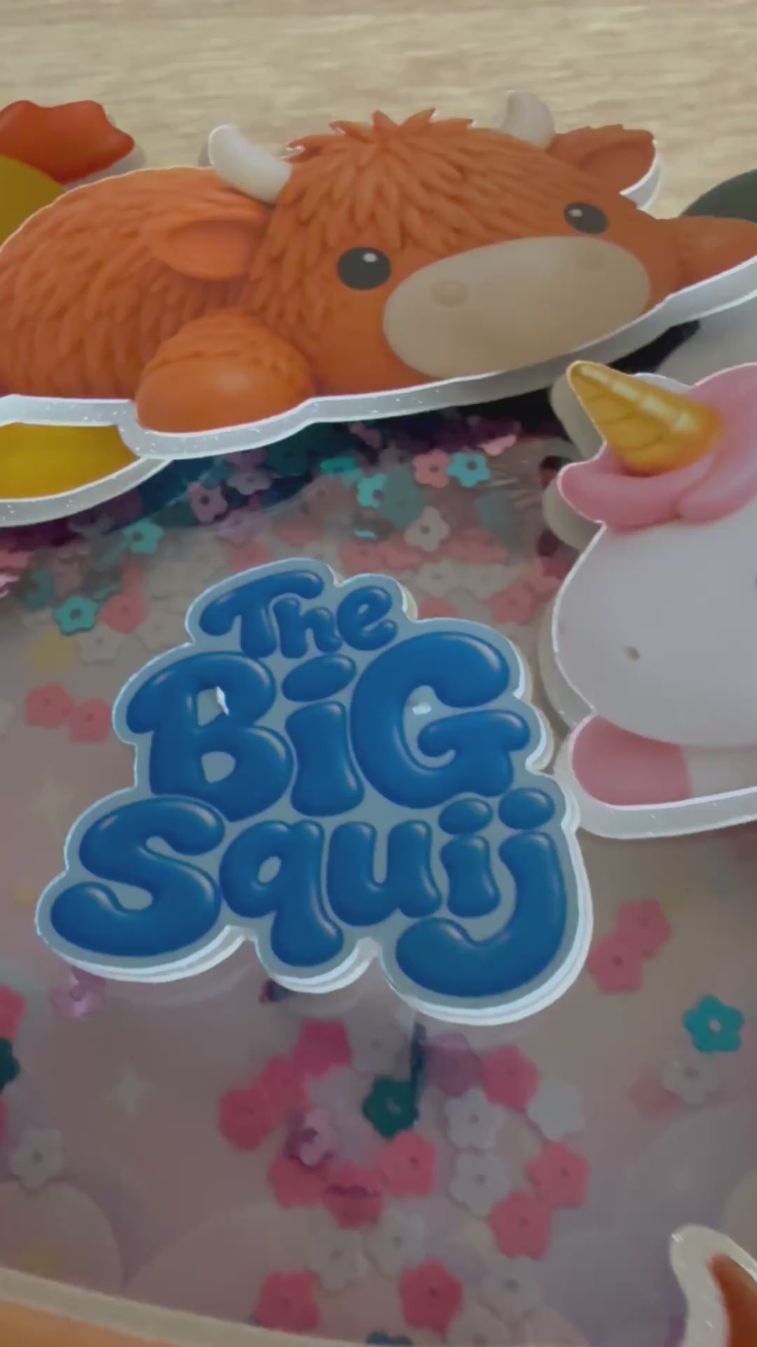 The Big Squij Shaker Cake Topper | Personalised Name & Age
