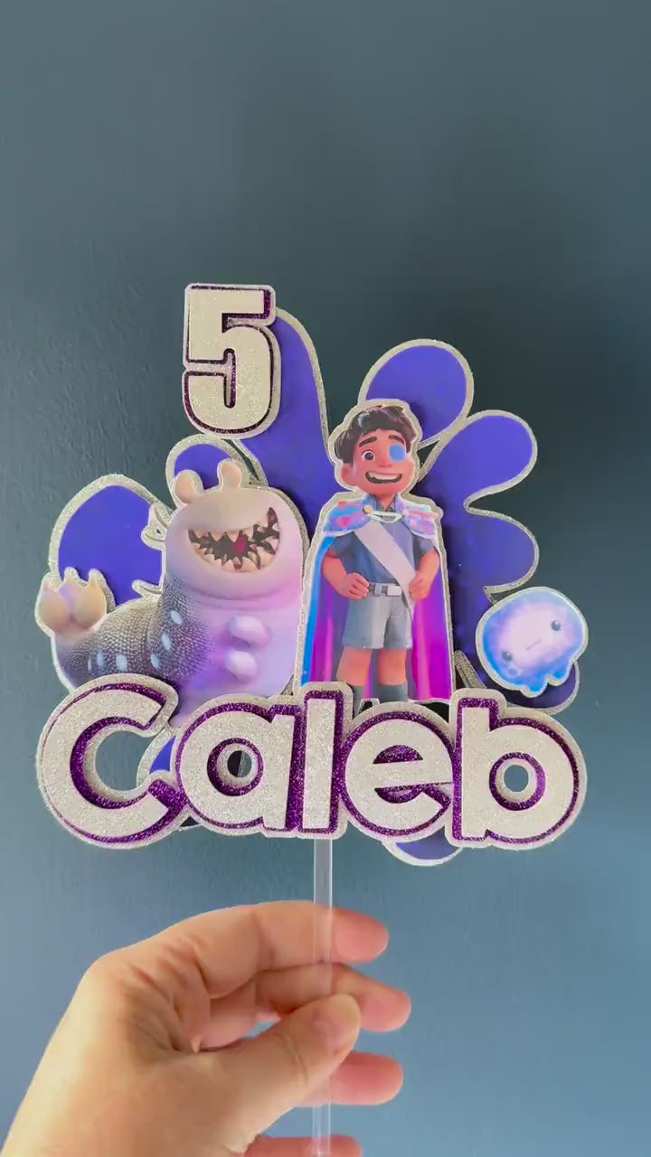 Personalized Space Adventure Cake Topper | Custom Name, Age, Kids Birthday